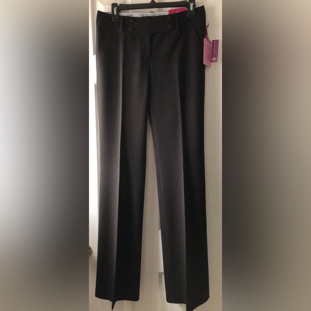 Smart Set Women's Low Rise Boot Cut Black Dress Pants Size 7 New with Tags